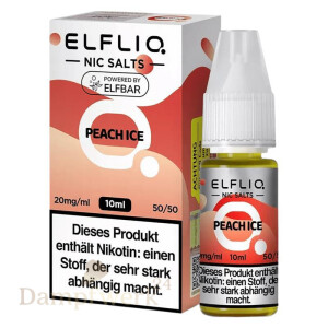 Elfbar ElfLiq Liquid 10ml - Peach Ice 20mg
