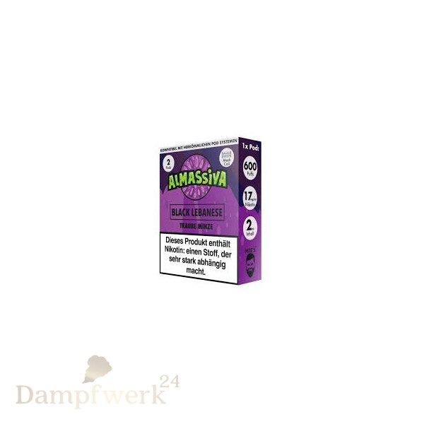 Almassiva Pods -  Black Lebanese 2er Set 17mg