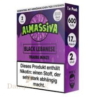 Almassiva Pods -  Black Lebanese 2er Set 17mg