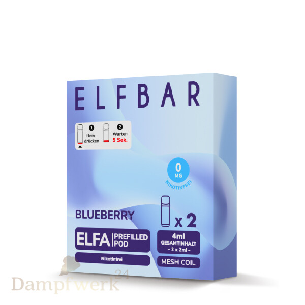 Elfbar ELFA Pods NIKOTINFREI - Blueberry