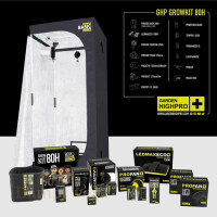 Growbox Set 80x80x180cm | LED mit 150 Watt | Garden Highpro