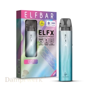 Elfbar ELFX - Silver Blue - Refillable Pod Kit
