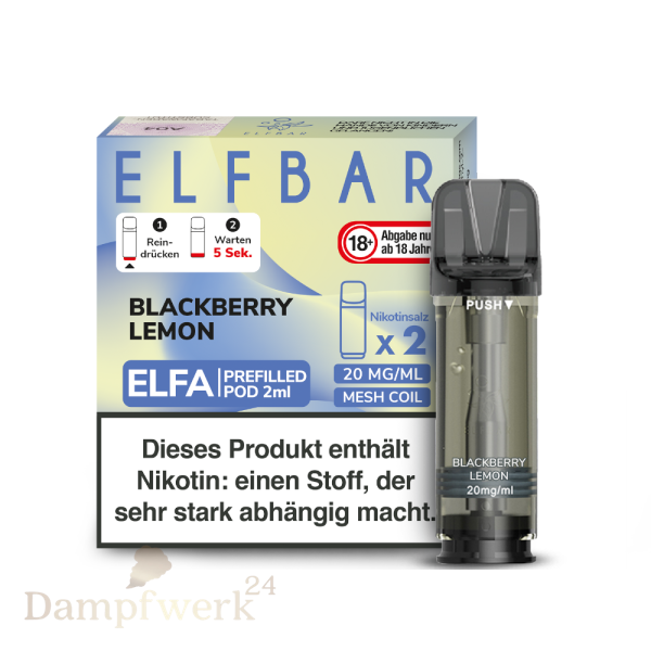 Elfbar ELFA Pods - Blackberry Lemon