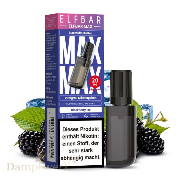 Elfbar Max Container 10ml Blackberry Ice