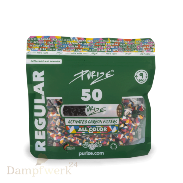 PURIZE Regular Ø 9mm - 50er Beutel  All Colour