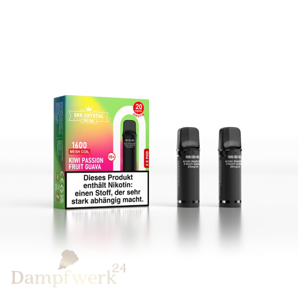 Crystal Pod 800 2er Set Kiwi Passionfruit Guava