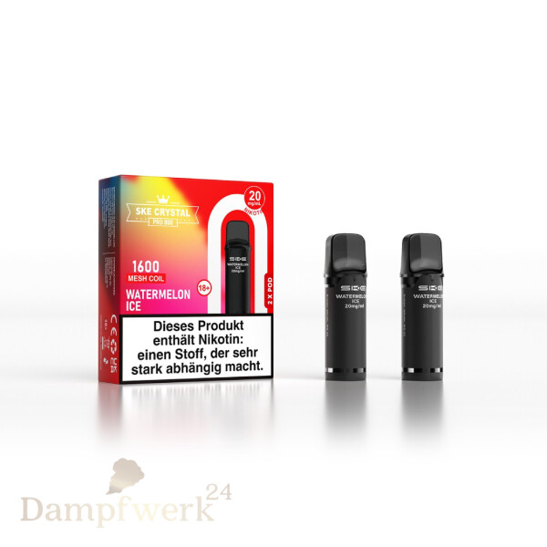 Crystal Pod 800 2er Set Watermelon Ice