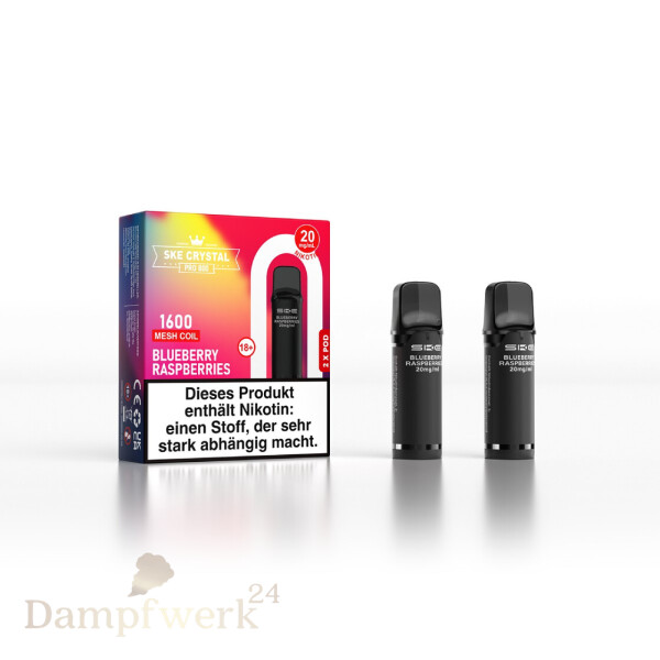 Crystal Pod 800 2er Set Blueberry Raspberry