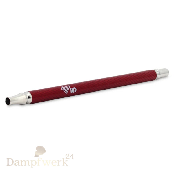 WD Hookah - Carbon Mundstück Rot (36cm)
