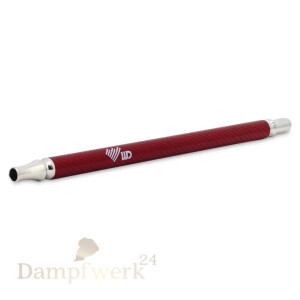 WD Hookah - Carbon Mundstück Rot (36cm)