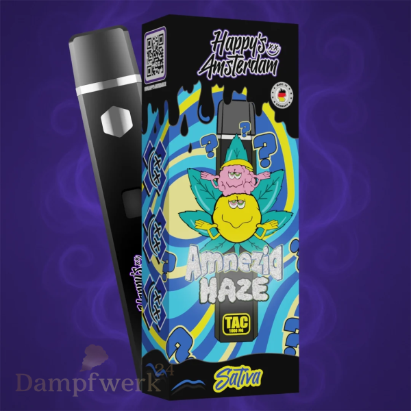 Happy Amsterdam - TAC Vape 1000mg Amnesia Haze