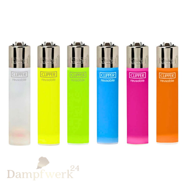 Clipper Feuerzeuge 4er Set Translucent