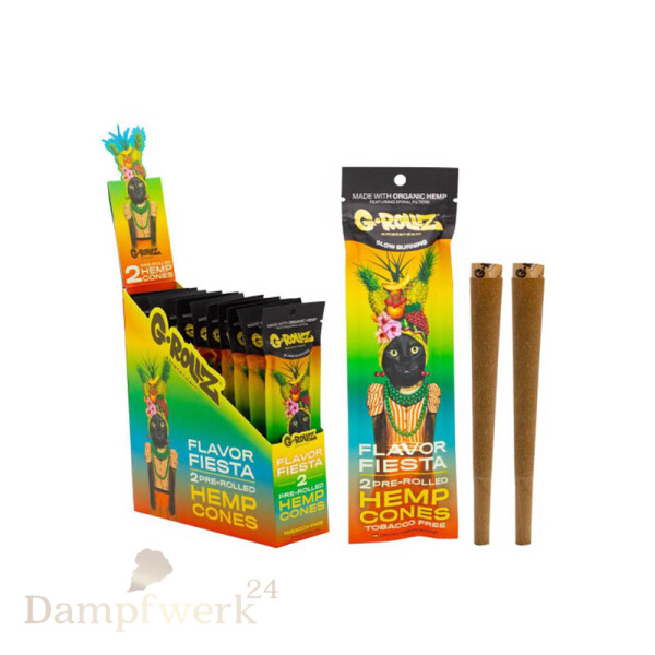 G-Rollz Pre-Rolled Hanf Cones 2er Pack Flavor Fiesta