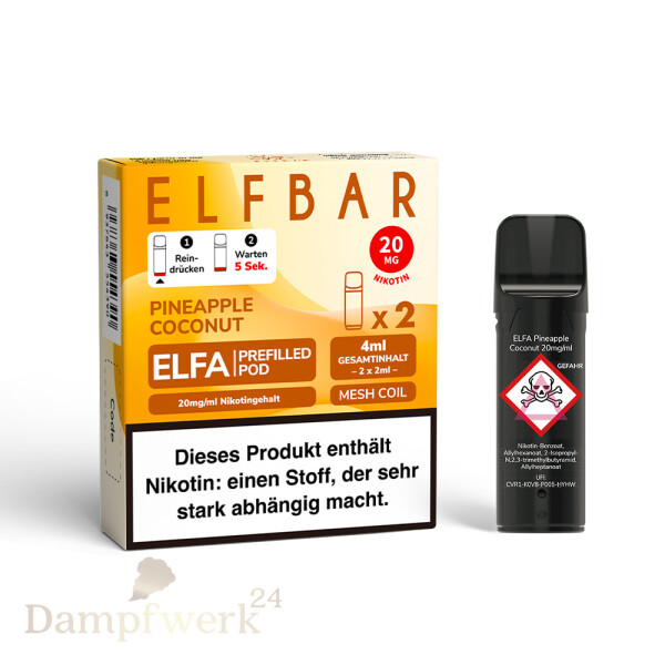 Elfbar ELFA Pods - Pineapple Coconut