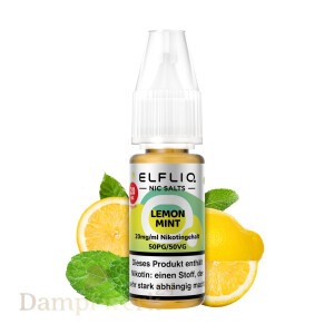 Elfbar ElfLiq Liquid 10ml - Lemon Mint 20mg