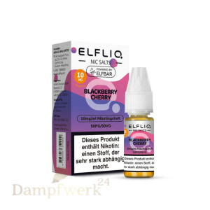 Elfbar ElfLiq Liquid 10ml - Blackberry Cherry 10mg