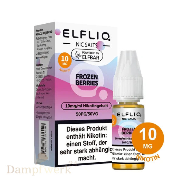 Elfbar ElfLiq Liquid 10ml - Frozen Berries 10mg