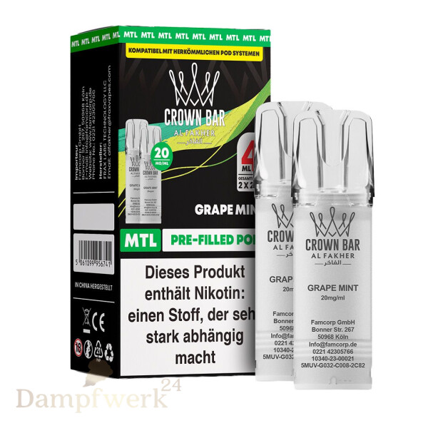 Al Fakher MTL Pods 20mg Grape Mint