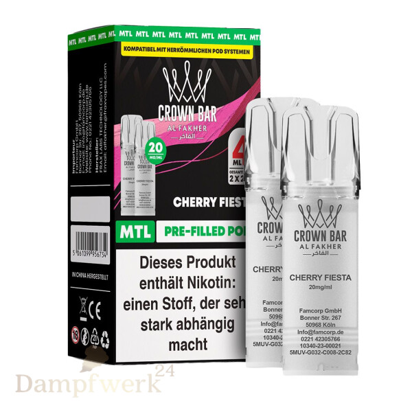 Al Fakher MTL Pods 20mg Cherry Fiesta