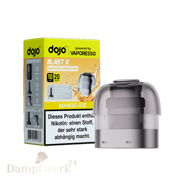 Dojo Blast X Vaporesso - Nachfüllbehälter 20mg/10ml Mango Ice