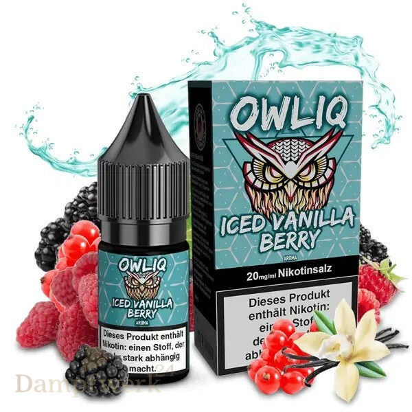 Owliq 10ml - Iced Vanilla Berry 20mg