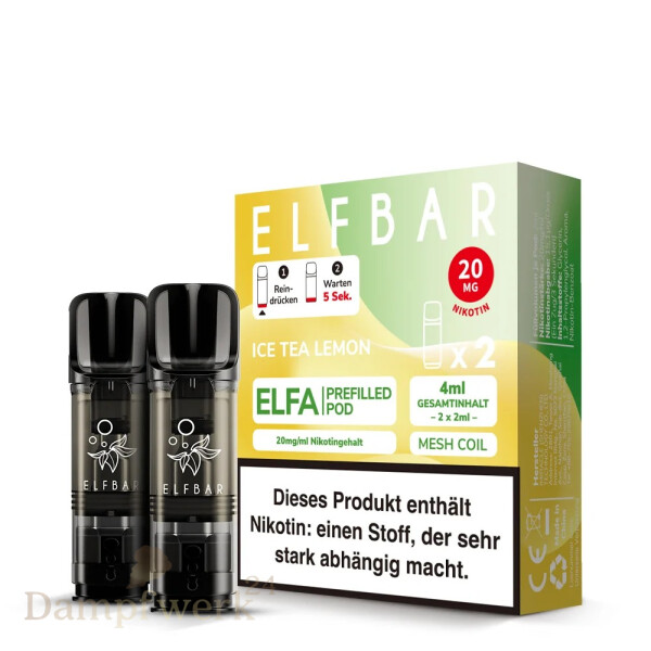 Elfbar ELFA Pods - Ice Tea Lemon