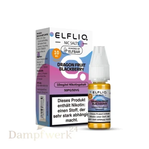 Elfbar ElfLiq Liquid 10ml - Dragonfruit Blackberry 10mg