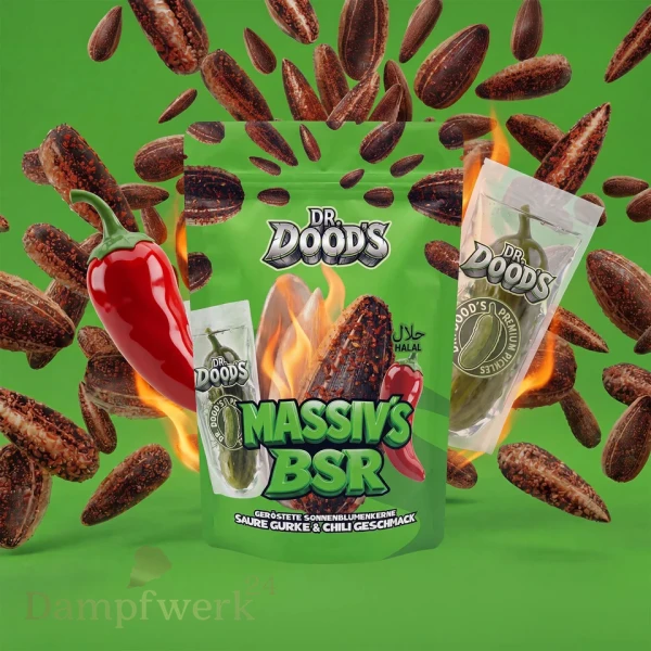 Dr. Doods Massiv`s BSR Sonnenblumenkerne Saure Gurke & Chilli 100g
