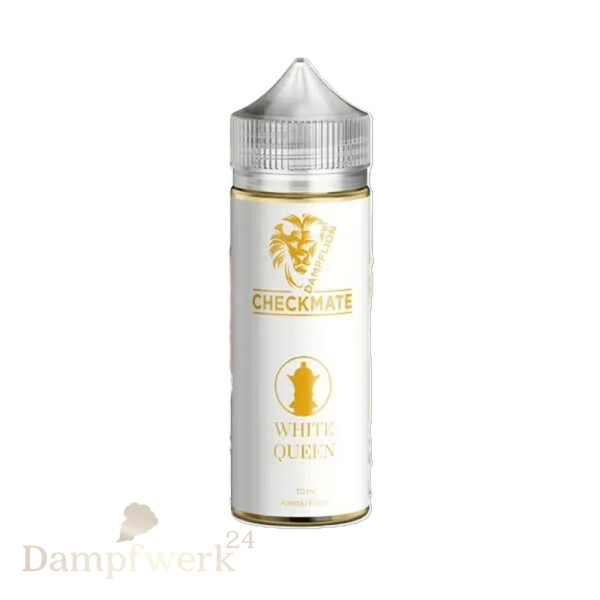 Dampflion Checkmate Longfill - White Queen - 10ml Aroma in 120ml Flasche