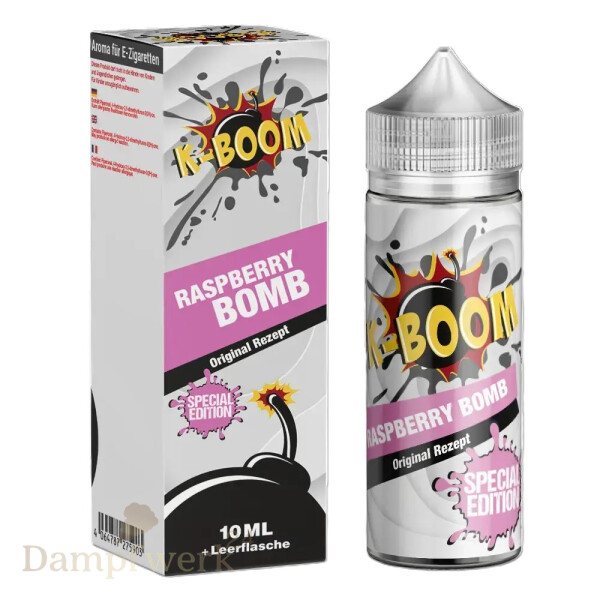 K-Boom Longfill - Raspberry Bomb - 10ml Aroma in 120ml Flasche