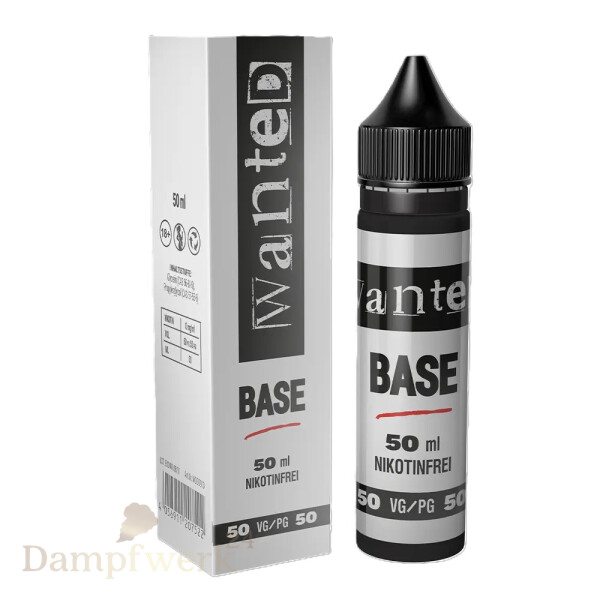 Wanted Base 50/50 50ml in 60ml Flasche
