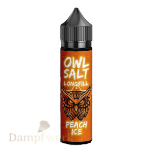 OWL Salt Aroma Longfill - Peach Ice - 10ml in 60ml Flasche