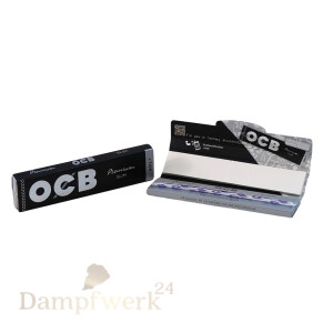 OCB Black Premium King Size Slim Longpaper + Tips (einzeln)