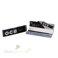 OCB Black Premium King Size Slim Longpaper + Tips (einzeln)