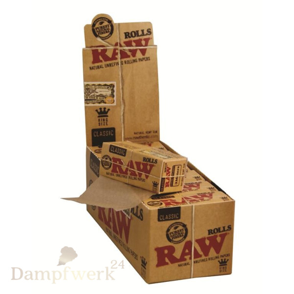 RAW Classic King Size Rolls 3m (12er Box)